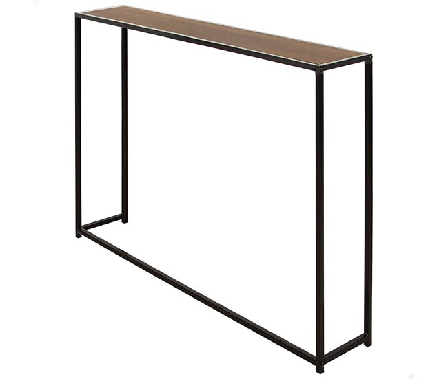 Max home mesa radiador metal y madera 105x20x82 cm