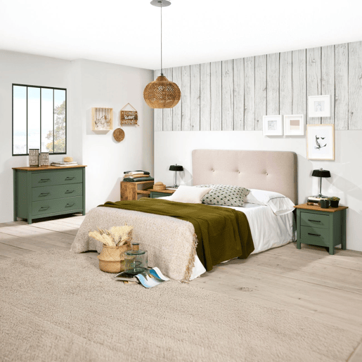 Mesa de cabeceira Eira Green Moss - Oak 46 x 49,5 x 35 cm