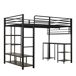 Cama alta para niños Cama alta para niños Negro