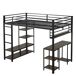 Cama alta para niños Cama alta para niños Negro