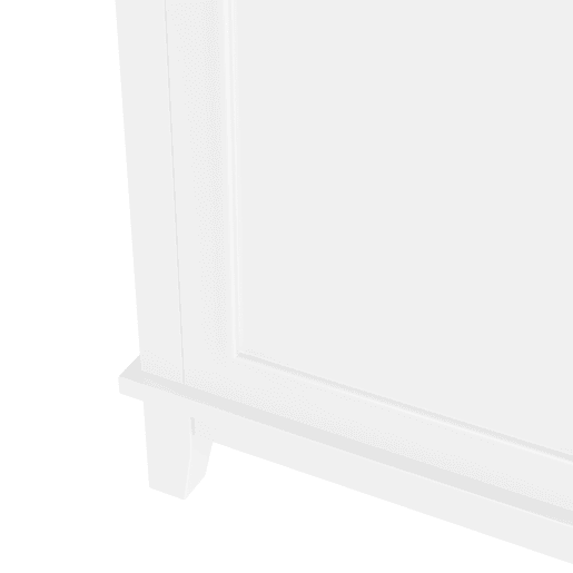 Móvel de casa de banho 51x34x83 cm - Com lavatório cerâmico integrado, prateleiras ajustáveis, cor branca