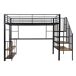 Cama alta para niños Cama alta para niños Negro