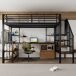 Cama alta para niños Cama alta para niños Negro