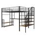 Cama alta para niños Cama alta para niños Negro