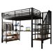 Cama alta para niños Cama alta para niños Negro