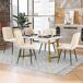 Conjunto de mesas y sillas de comedor 117x68 Conjunto de mesas y sillas de comedor 117x68 Beige