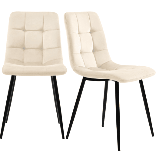 Conjunto de sala de jantar 117 cm - Mesa retangular moderna com 4 cadeiras de veludo bege e pernas douradas Conjunto de sala de jantar 117 cm - Mesa retangular moderna com 4 cadeiras de veludo bege e pernas douradas