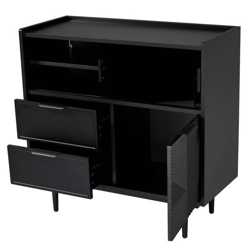 Armário de banheiro 80 cm - Armário de banheiro com luz LED e porta de vidro - Preto Armário de banheiro 80 cm - Armário de banheiro com luz LED e porta de vidro - Preto