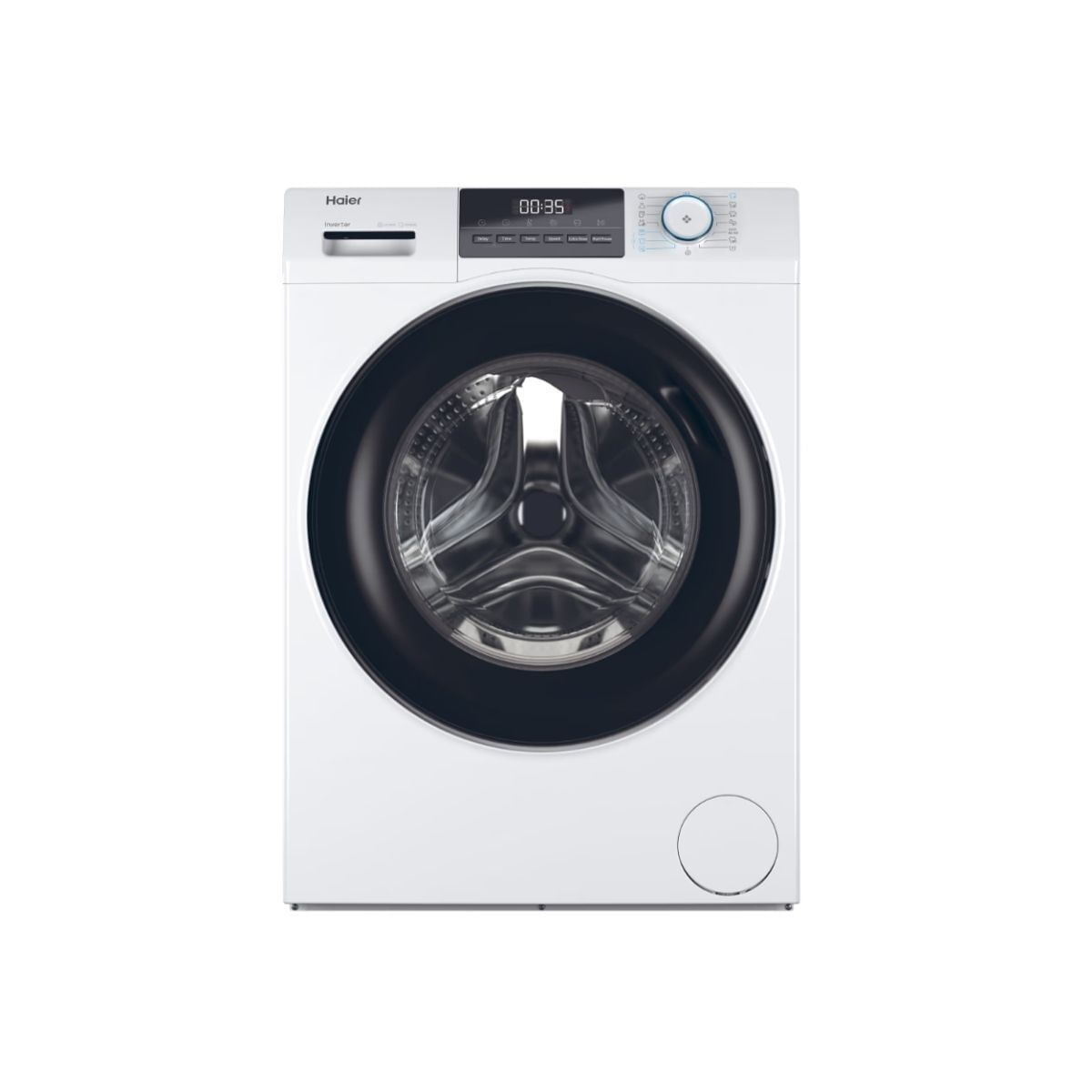 Lavadora carga frontal haier hw90-bp14929a 9kg 1400 rpm 15 programas a blanco/negro 59,5 cm