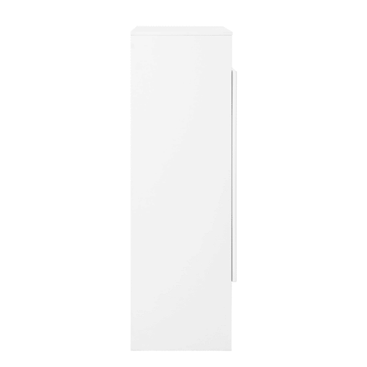 Sapateira moderna 73x34x109 cm - com prateleiras ajustáveis, 2 portas, puxadores dourados - branca Sapateira moderna 73x34x109 cm - com prateleiras ajustáveis, 2 portas, puxadores dourados - branca