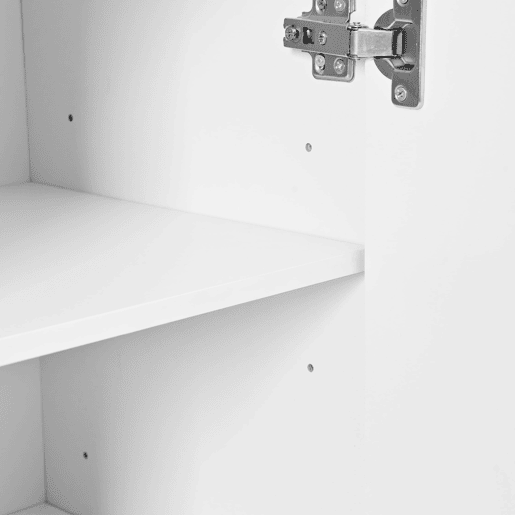 Sapateira moderna 73x34x109 cm - com prateleiras ajustáveis, 2 portas, puxadores dourados - branca Sapateira moderna 73x34x109 cm - com prateleiras ajustáveis, 2 portas, puxadores dourados - branca