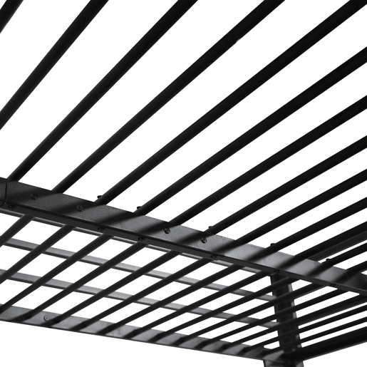 Cama loft 120x200 cm - Com escada, secretária e prateleira de arrumação - Preto + Nogueira escura