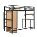 Cama alta para niños Cama alta para niños Negro