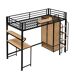 Cama alta para niños Cama alta para niños Negro