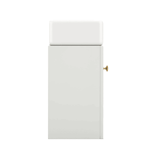 Móvel de casa de banho com lavatório e armário suspenso 46 cm - Móvel de casa de banho pequeno - Branco