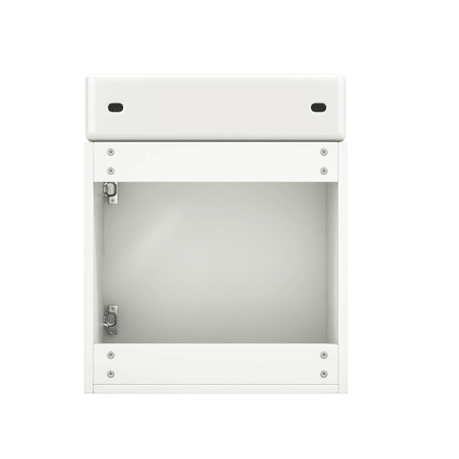 Móvel de casa de banho com lavatório e armário suspenso 46 cm - Móvel de casa de banho pequeno - Branco
