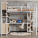 Cama alta para niños 234x144 Cama alta para niños 234x144 Blanco
