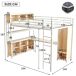 Cama alta para niños 234x144 Cama alta para niños 234x144 Blanco