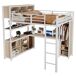 Cama alta para niños 234x144 Cama alta para niños 234x144 Blanco