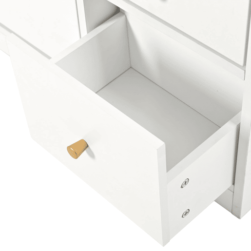 Sapateira inclinável 119x24x122 cm - 3 compartimentos, banco rebatível, branco