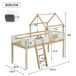 Cama alta para niños Cama alta para niños Natural/ Blanco