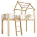 Cama alta para niños Cama alta para niños Natural/ Blanco
