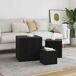 Mesa Auxiliar 45x45 Mesa Auxiliar 45x45 Negro/ Madera