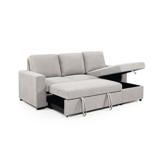 Sofá-cama Luke Chaise Longue 234cm Bege