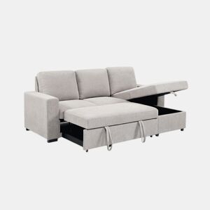 Sofá-cama Luke Chaise Longue 234cm Bege