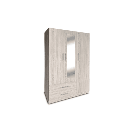 Guarda-roupa para quarto com 3 portas e espelho, Cambria Guarda-roupa para quarto com 3 portas e espelho, Cambria