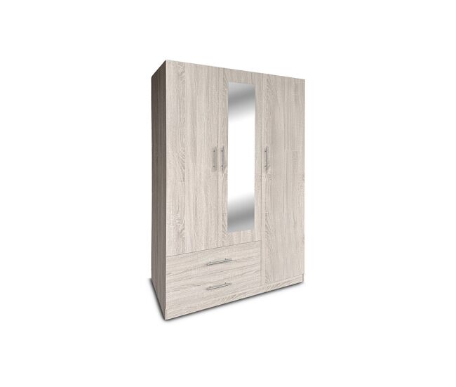 Armario de dormitorio w 3 puertas, con espejo, cambria