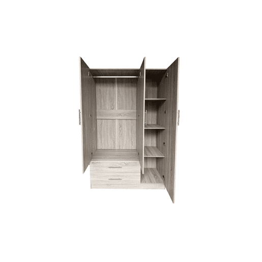 Guarda-roupa para quarto com 3 portas e espelho, Cambria Guarda-roupa para quarto com 3 portas e espelho, Cambria