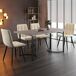 Conjunto de mesas y sillas de comedor 140x80 Conjunto de mesas y sillas de comedor 140x80 Beige