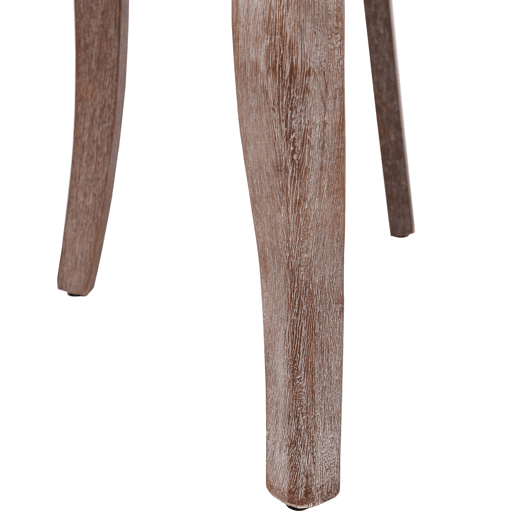 Cadeira de jantar bege com 4 pernas - Cadeira estofada com tachas, madeira maciça, veludo Cadeira de jantar bege com 4 pernas - Cadeira estofada com tachas, madeira maciça, veludo