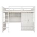 Cama alta para niños 204x102 Cama alta para niños 204x102 Blanco