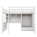 Cama alta para niños 204x102 Cama alta para niños 204x102 Blanco