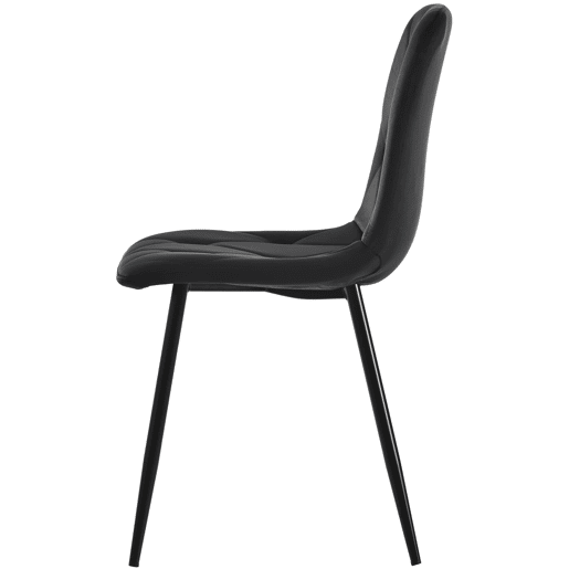 Conjunto de mesa e cadeiras 5 peças - Mesa redonda de mármore, pernas metálicas douradas, 4 cadeiras ergonómicas de veludo - Preto, Dourado