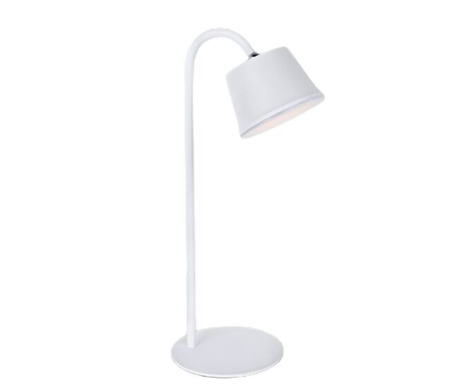 Lampara sobremesa metal color blanco serie cuco 12cm