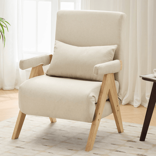 Poltrona conversível 3 em 1 - Função cama, reclinável, para sala, quarto e escritório - Bege