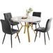 Conjunto de mesas y sillas de comedor 100x100 Conjunto de mesas y sillas de comedor 100x100 Gris