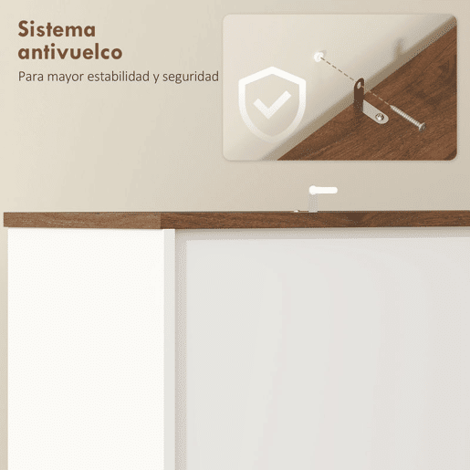 HOMCOM Amário de Cozinha Alto Móvel Auxiliar de Cozinha Suporte para 8 Garrafas 4 Portas 3 Gavetas Prateleiras Abertas Bancada Ampla 4 Ganchos Orifício para Cabos 100x38x172 cm Branco