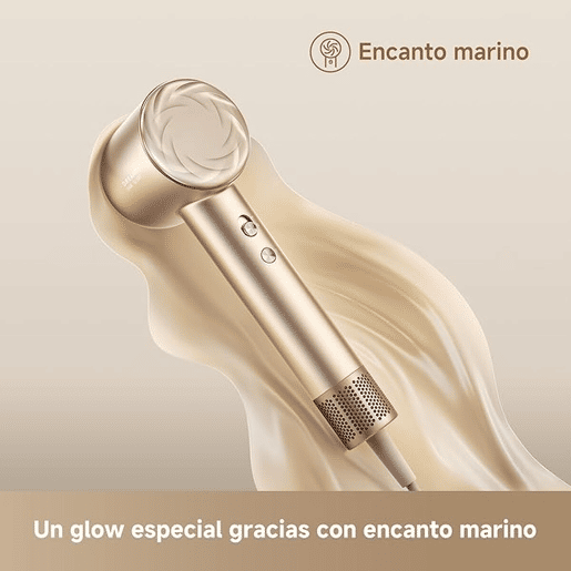 Secador de Cabelo Dreame Glory Mix 1600W Iónico, 3 Bicos Magnéticos, Dourado