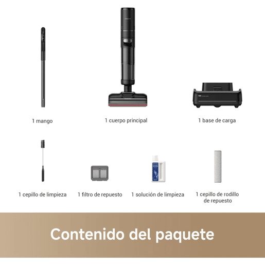 Dreame Aspirador Escoba H15 Pro Wet & Dry 400 W 0,7 l Autolimpeza e Ecrã