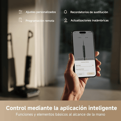 Dreame Aspirador Escoba H15 Pro Wet & Dry 400 W 0,7 l Autolimpeza e Ecrã