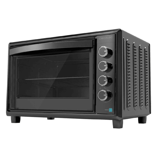 Cecotec Forno de convecção de 60 litros de capacidade, espeto giratório e 2200 W de potência. Cecotec Forno de convecção de 60 litros de capacidade, espeto giratório e 2200 W de potência.
