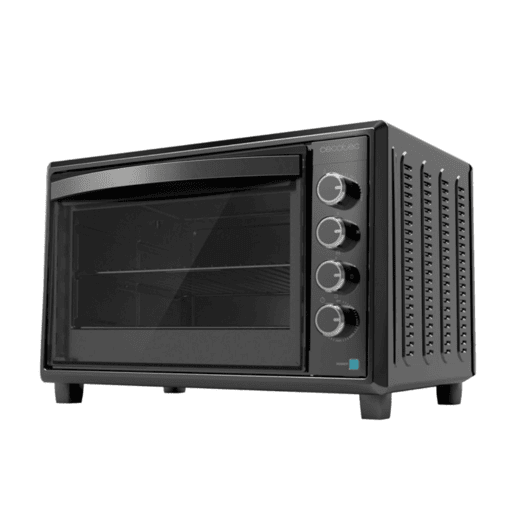 Cecotec Forno de convecção de 60 litros de capacidade, espeto giratório e 2200 W de potência. Cecotec Forno de convecção de 60 litros de capacidade, espeto giratório e 2200 W de potência.