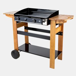 SOMAGIC - Grelhador a gás ASCAIN 2 queimadores 6kW - Madeira