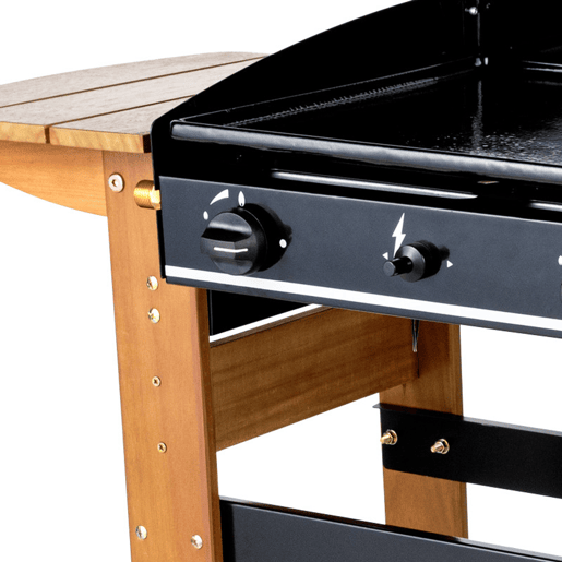 SOMAGIC - Grelhador a gás ASCAIN 2 queimadores 6kW - Madeira