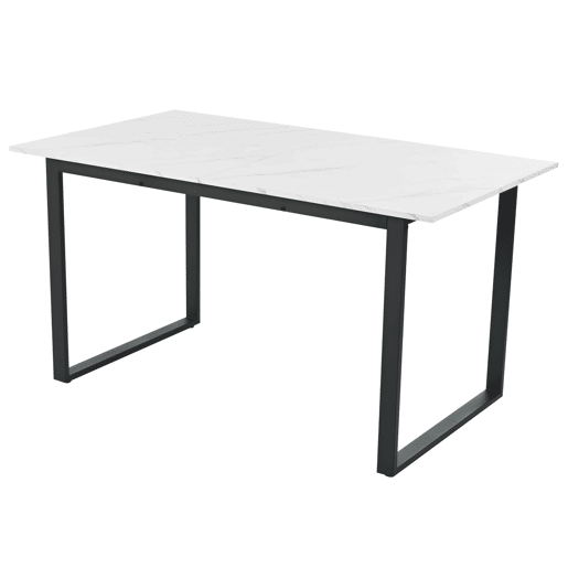 Conjunto de sala de jantar 140180x80cm - Mesa moderna com 8 cadeiras, veludo cinzento, pernas pretas, MDF
