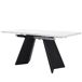 Conjunto de mesas y sillas de comedor 160x80 Conjunto de mesas y sillas de comedor 160x80 Blanco/ Negro